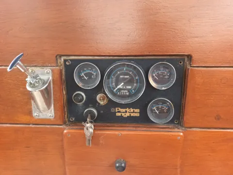 marinized Perkins inboard diesel engine