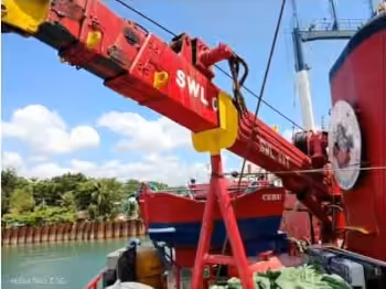 hydraulic crane for neavy retrieval