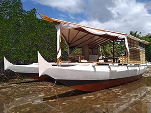 Catamaran Floating Platform Boat for sale